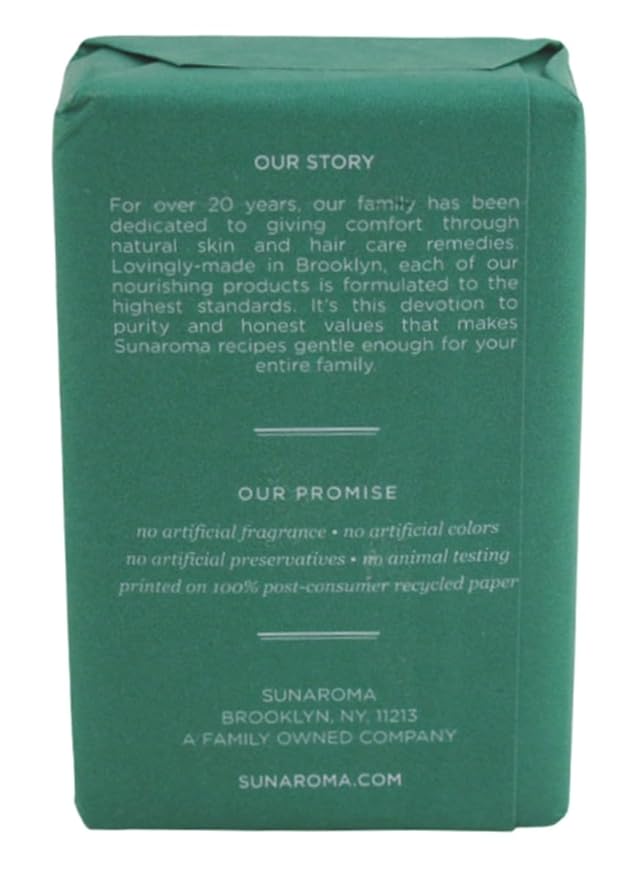 Sunaroma Soap Bar Eucalyptus With Tea Tree + Ginger 8 Ounce (3 Pack)
