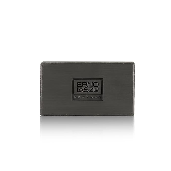 Erno Laszlo Sea Mud Deep Cleansing Bar for Skincare, Charcoal Cleansing Face Bar Purifies, Unclogs Pores, Absorbs Excess Oil, 1.7 Oz, Black