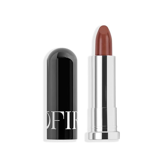 OFIR Lip Rouge Satin Hydrating Lipstick | Full Coverage, Revitalizing, Lightweight Formula | All Day Wear Moisturizing Lipstick | Dark Brown