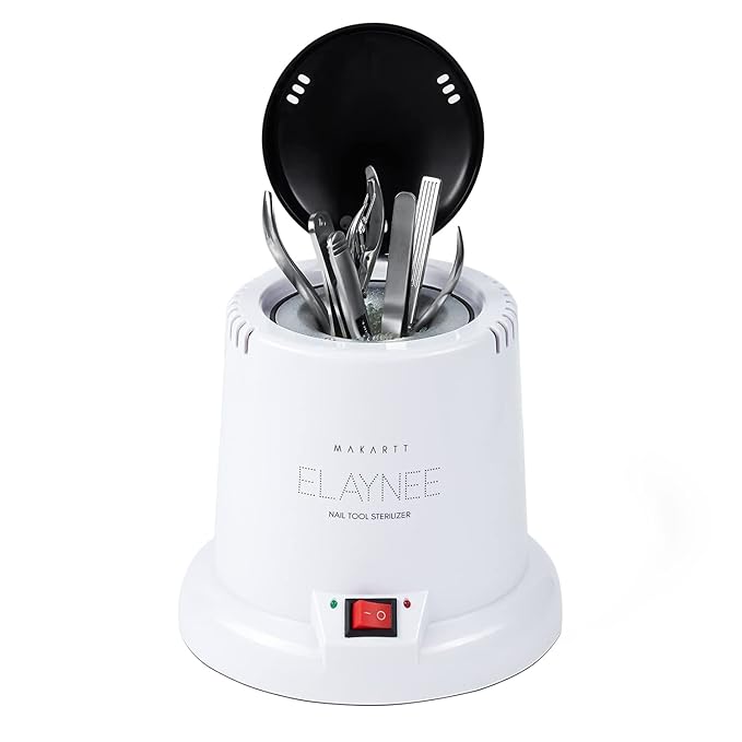 Makartt Nail Tool Sterilizer Bundle with Nail Drill Bits, 7Pcs Tungsten Carbide Nail Drill Bit