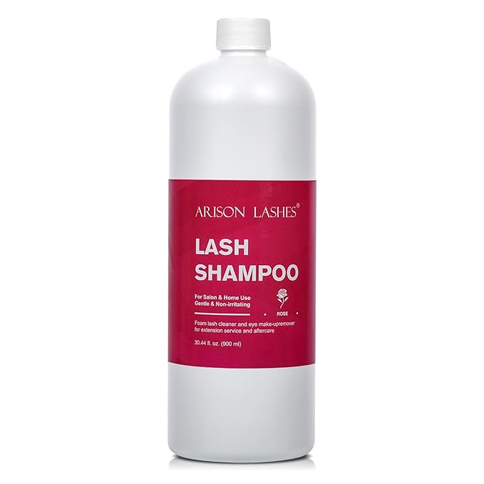 ARISON LASHES Lash Shampoo - 900ML Professional Foaming Cleanser for Eyelash Extensions, Salons and Home Use