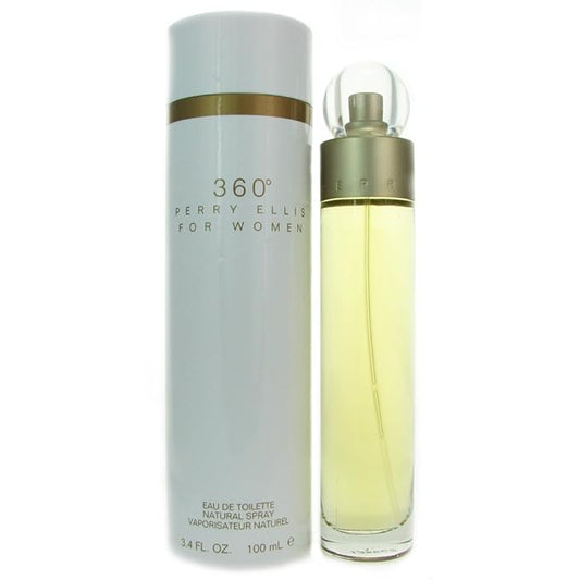Perry Ellis 360 for Women Eau De Toilette Spray, 3.4 Fl Oz (Pack of 1)