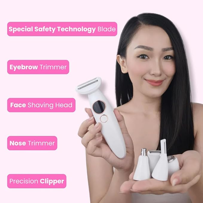 SmoothShave Razor for Women & Men – No More Ingrown Hairs, Razor Bumps, or Irritation – Safety Technology Prevents Nicks & Cuts – Silky-Smooth, Close Shave – Wet & Dry Use – Easy, Fast & Safe