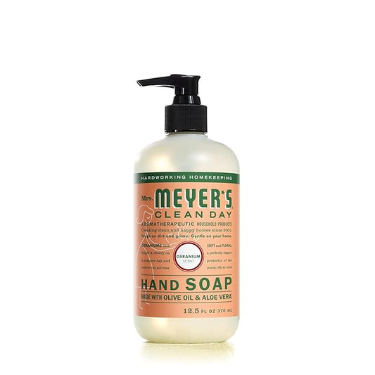 Mrs. Meyer's Liquid Hand Soap Geranium 12.5 Fl Oz.