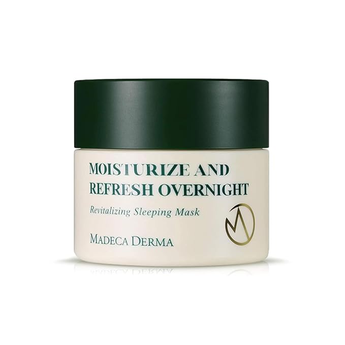 Madeca DERMA Revitalizing Sleeping Mask with Centella Asiatica and Panthenol – Korean Skincare Overnight Sleep Mask, Hydration, Skin Repair, Anti-Aging, Moisturizing & Nourishing (2.71 Fl oz)