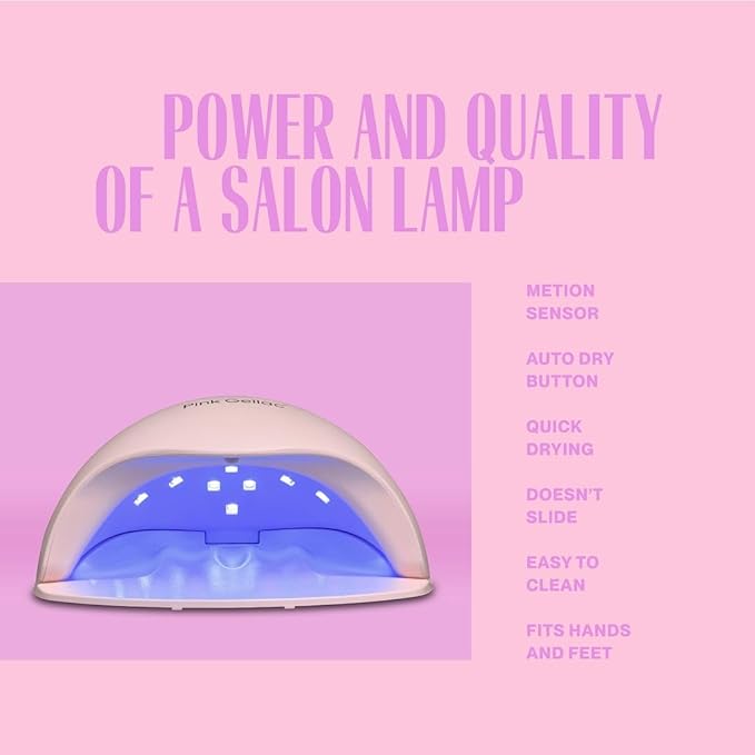 Premium Peel Off Gel Polish Kit - UV & LED Lamp Gel Nail Polish Set includes Base, Top Coat & Nude Color - Beginner Friendly