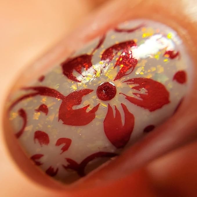 PUEEN Rocking Metallic Stamping Nail Polish Nail Art Color - Set of 12 Metallic Colors - 12ml each - BH001043