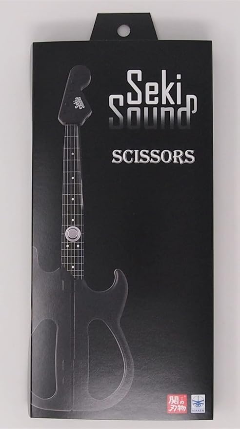 Nikken Cutlery Guitar Scissor SekiSound Black with a stand (Gift Box Included) Hobby Tool SS-20B