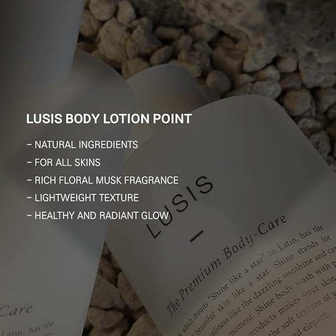 LUSIS, Shine Body Lotion, Sulfate-free, Oil-Water balance, Fresh Scent, 300ml