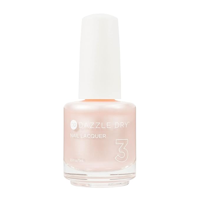 Dazzle Dry Nail Lacquer (Step 3) - Endearment - A pale pink frost. Full coverage shimmer. (0.5 fl oz)