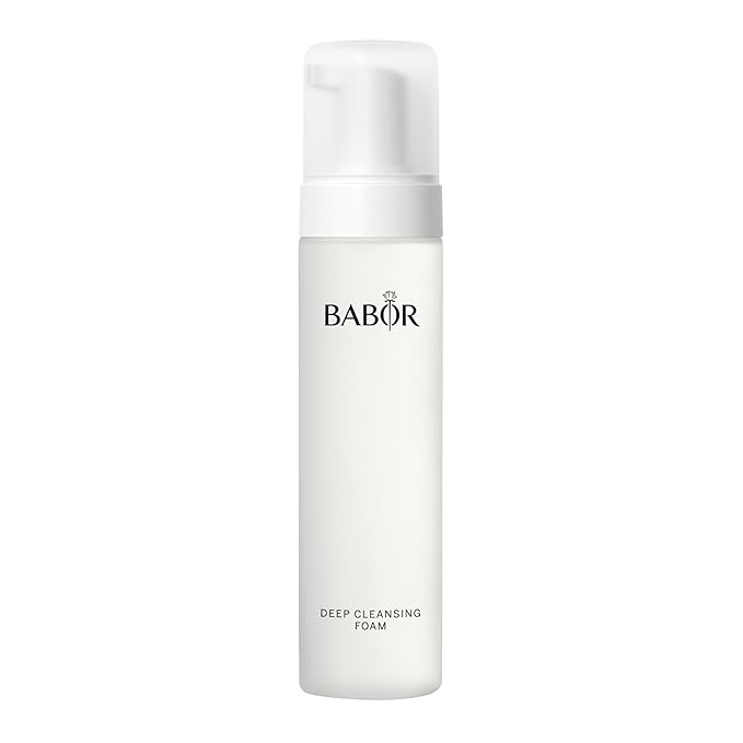 BABOR Deep Cleansing Foam, Gentle Facial Wash Removes Impurities While Balancing Moisture, Hydrating Cleanser Infused with Glycerin, Leaves Skin Soft & Radiant, 6.7 oz