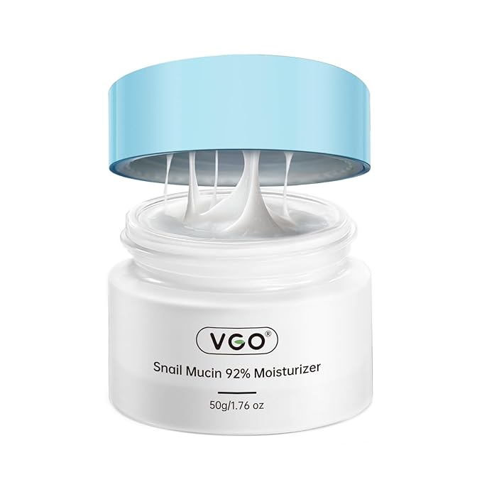VGO Snail Mucin 92% Face Moisturizer – Anti Aging, Skin Repair & Hydrating Face Cream with Ceramide & Vitamin E, 1.76 oz