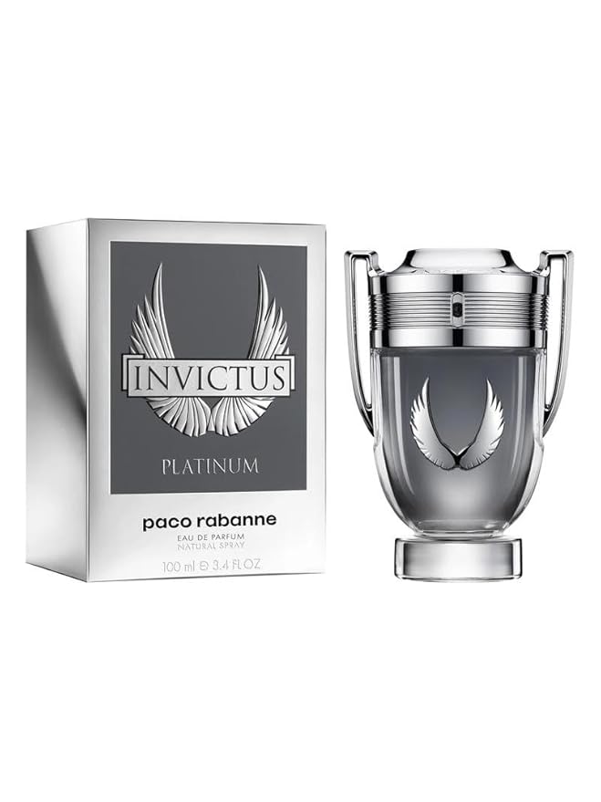 Invictus Platinum by Paco Rabanne for Men 3.4 oz Eau de Parfum Spray