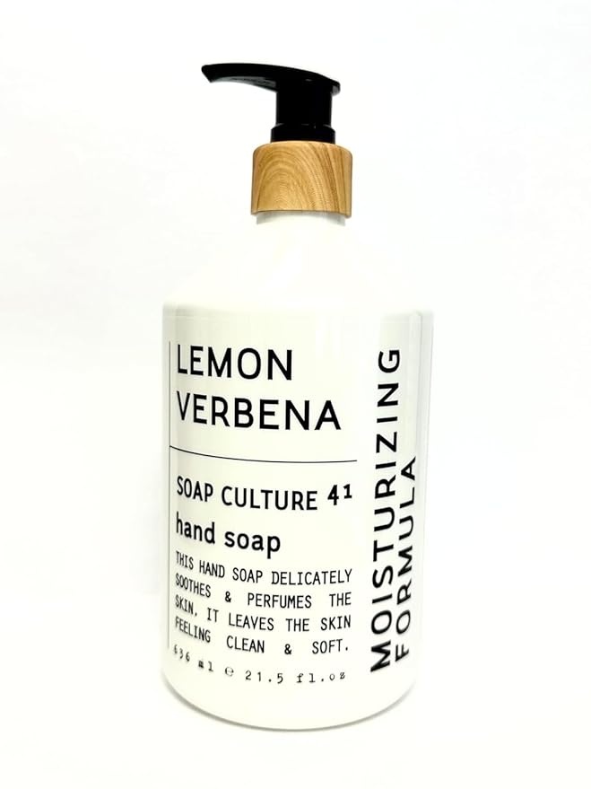 Soap Culture Hand Soap Collection, Gift Set of 4 x 21.5 oz bottles, Fresh Gardenia, Lemon Verbena, Lavender Rose, and Sweet Orange