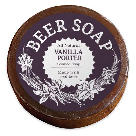 Beer Soap (Vanilla Porter) - All Natural + Made in USA - Actually Smells Good! Great For Beer Lovers