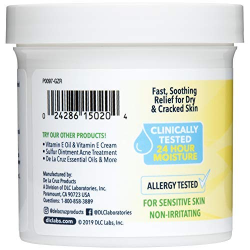 De La Cruz Arnica Salve, Foot Cream for Dry and Cracked Feet and Moisturizing Hand Salve for Dry Hands, 24 Hour Moisture for Dry and Rough Skin - JUMBO SIZE 5.5 OZ