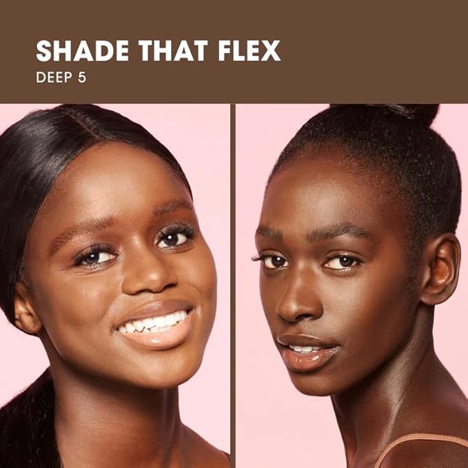 Beautyblender 12-Hour Always on Radiant Skin Tint, Breathable Serum Foundation Stays Put for All Day Long Wear, Infused with Hyaluronic Acid & Niacinamide, Deep 5