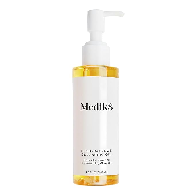 Medik8 Lipid-Balance Cleansing Oil - Oil Based Facial Cleanser - Reveals Radiant Complexion without Stripping Vital Moisture - 4.7 oz