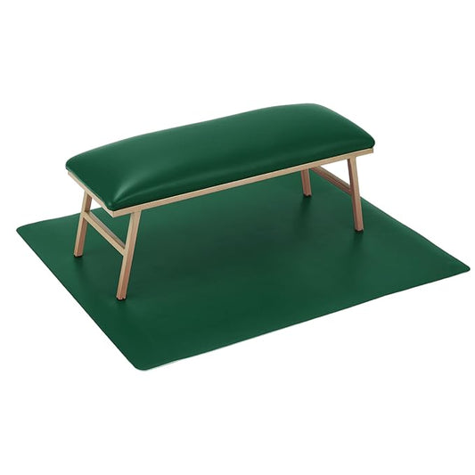 VOCOSTE 1 Set Arm Rest for Nails Tech, Non-Slip Nail Arm Rest, Manicure Hand Rest with Nail Table Mat, Hand Rest for Nails Tech, Nail Hand Rest, Green