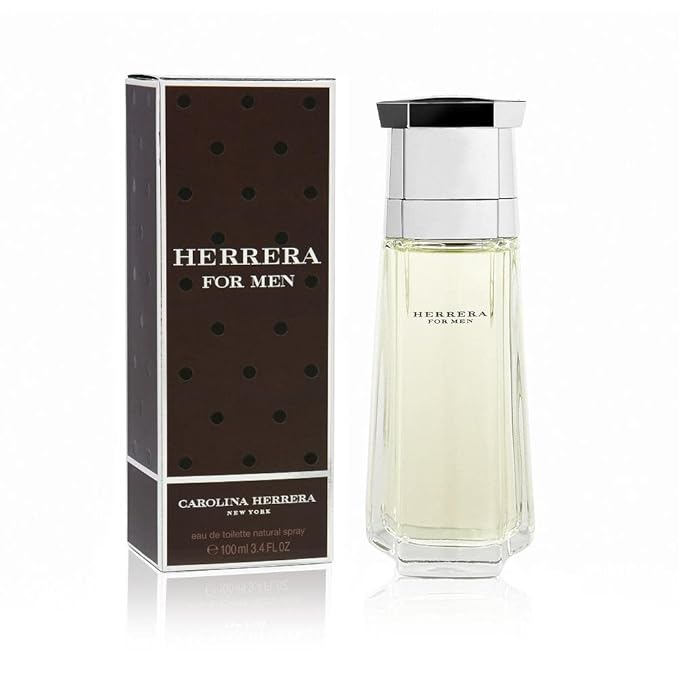 Carolina Herrera Herrera For Men-Sophisticated Fragrance-Sensual And Elegant For The Adventurous Spirit-Woody Floral Musk Scent-3.4 Oz & Carolina Herrera Fragrance-3.4 Oz