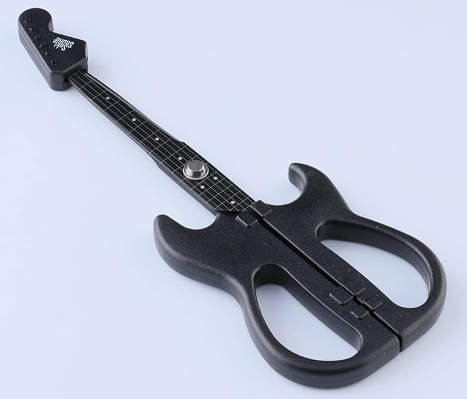 Nikken Cutlery Guitar Scissor SekiSound Black with a stand (Gift Box Included) Hobby Tool SS-20B