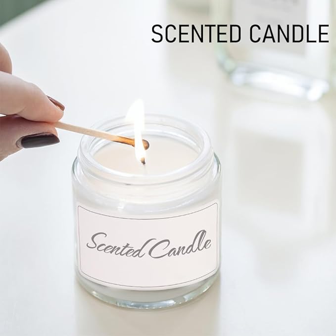 1 oz Small Glass Jars, Bumobum 48 pack Empty Round Clear Jars with Black Lids, White Labels & Inner Liners, Mini Cosmetic Containers for Cream, Lotion