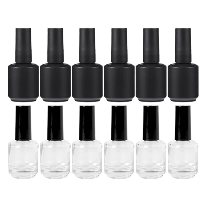 Nail Polish Bottles 20pcs Empty Nail Polish Bottle Perfume Bottle Mini Glass Nail Polish Brush Replacement