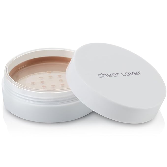 Sheer Cover – Flawless Face Kit – Perfect Shade Mineral Foundation – Conceal & Brighten Highlight Trio – with FREE Foundation Brush and Concealer Brush – Dark Shade – 4 Pieces