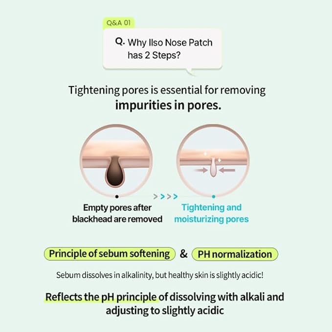 ilso Natural Mild Clear Nose Patch + Deep Clean Master (Blackheads Remover tool), Melt Blackheads and Tighten Pores