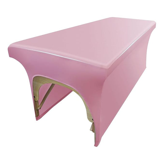 Pink Lash Bed Cover PU Leather Massage Table Cover Waterproof&Wipeable Protective Cover for Eyelash Extension Bed/Salon Massage Bed/Spa Bed, Odorless and High Elasticity Vegan Lash Bed Topper(6FT)