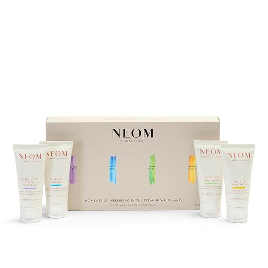 Neom- Moments of Wellbeing in the Palm Of Your Hand Gift Set | 4x30ml Luxury Hand Creams | Mother's Day | Gift | Essential Oil…