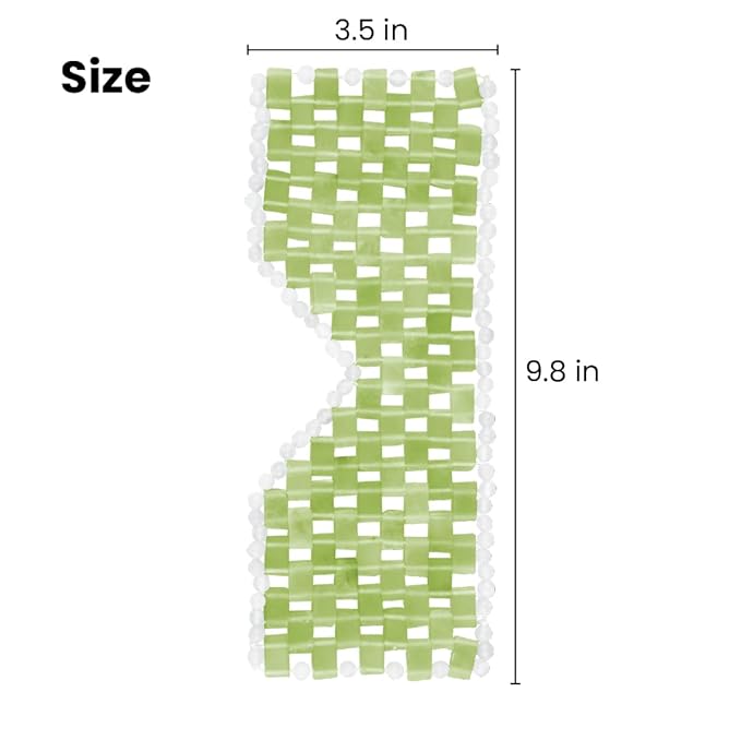 Lindo Jade Eye Mask - Facial Sleep Eye Mask, Handcrafted 100% Natural Jade Stone, Hot & Cold Therapy, Naturally Cooling, Soothing & Depuffing, Anti-Aging Skincare