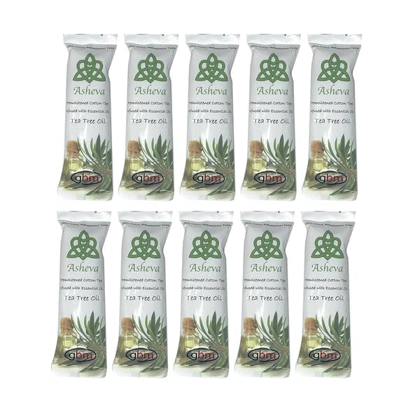 Asheva 8" x 9" Individually Wrapped Oshibori Disposable Towels - Luxurious Moist Cotton Hot/Cold Refreshment Towel - Lavender, Lemon, or Tea Tree Scents - Perfect for Spa, Travel, Dining & Events