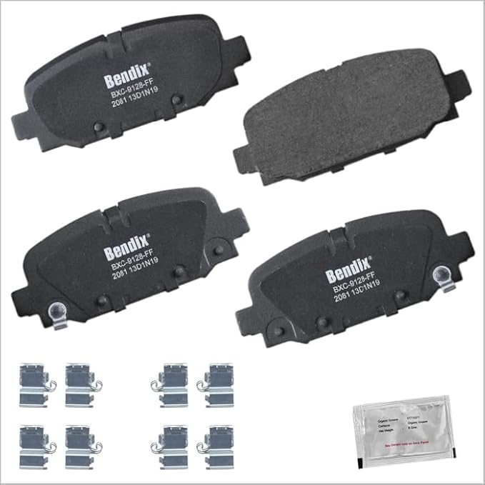 Bendix Priority1 CFC2081 Ceramic Rear Brake Pads for Jeep Compass 2023-2017