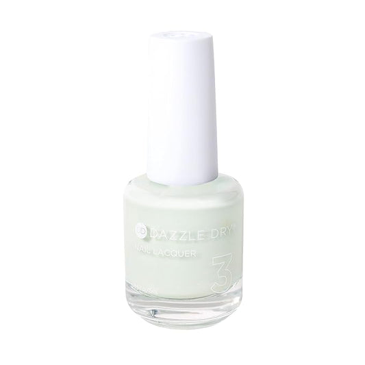Dazzle Dry Nail Lacquer (Step 3) - Honeydew - A pale minty green with yellow undertones. Semi-sheer cream. (0.5 fl oz)