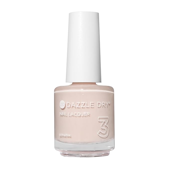 Dazzle Dry Nail Lacquer (Step 3) - So On Pointe - A pale almond cream. Semi-sheer cream. (0.5 fl oz)