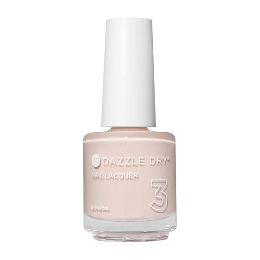 Dazzle Dry Nail Lacquer (Step 3) - So On Pointe - A pale almond cream. Semi-sheer cream. (0.5 fl oz)