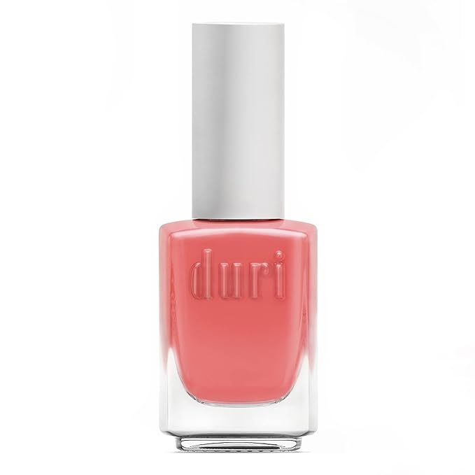 duri Nail Polish, 360 Bliss, Coral Orange Pastel, Full Coverage, Quick Drying, NEW Brush, 0.45 Fl Oz