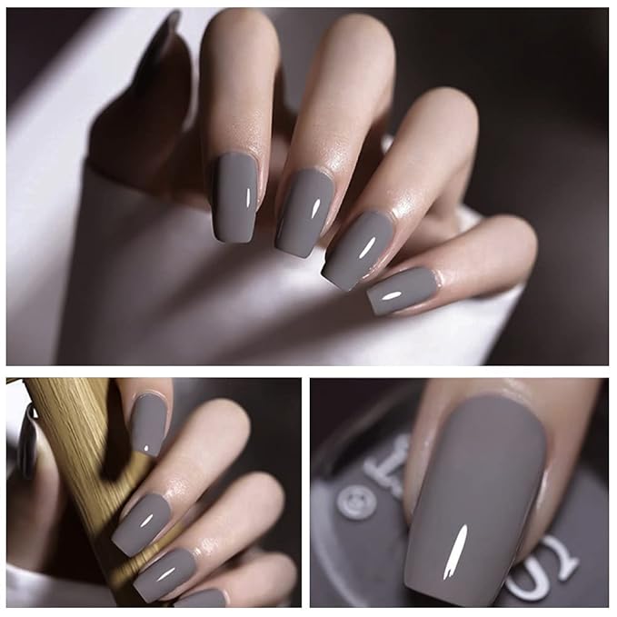 Gel Nail Polish Starter Kit - 6 Colors Gel Polish Set Base Top Coat, 36W LED UV Nail Lamp with Full DIY Gel Manicure Nail Tools by Vishine 8ml #12