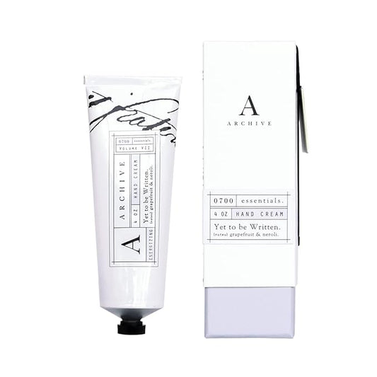 Archive Yet To Be Written Hydrating Hand Cream for Women & Men Natural Ingredients Moisturizing Lotion for Dry Hands 4 oz