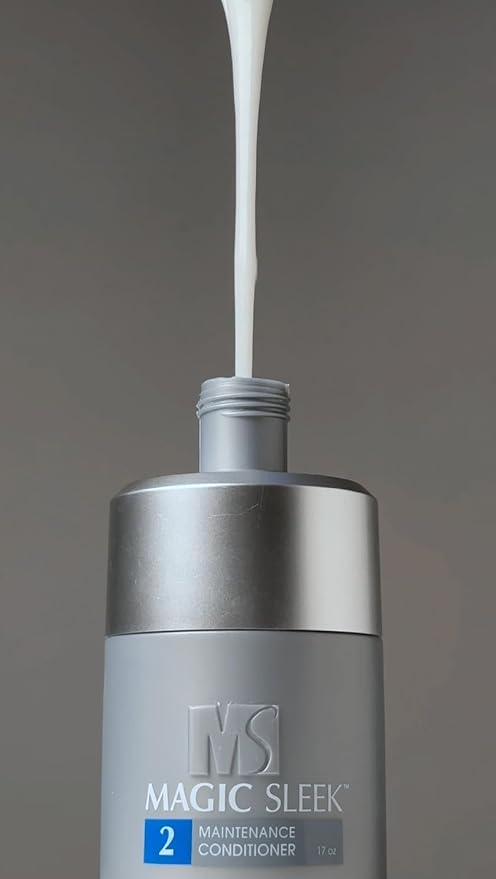 MagicSleek Hydrating Conditioner | All Hair Types, Even Color-Treated Hair Controls Frizz, Softens & Strengthens Hair | Made with Nourishing Argan Oil Extracts | 17 Oz.