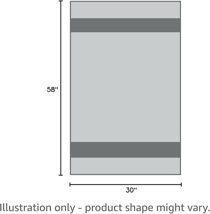 BIOWEAVES 100% Organic Cotton 700 GSM Plush Bath Towels 30" x 58" GOTS Certified - Light Grey, Pack of 2