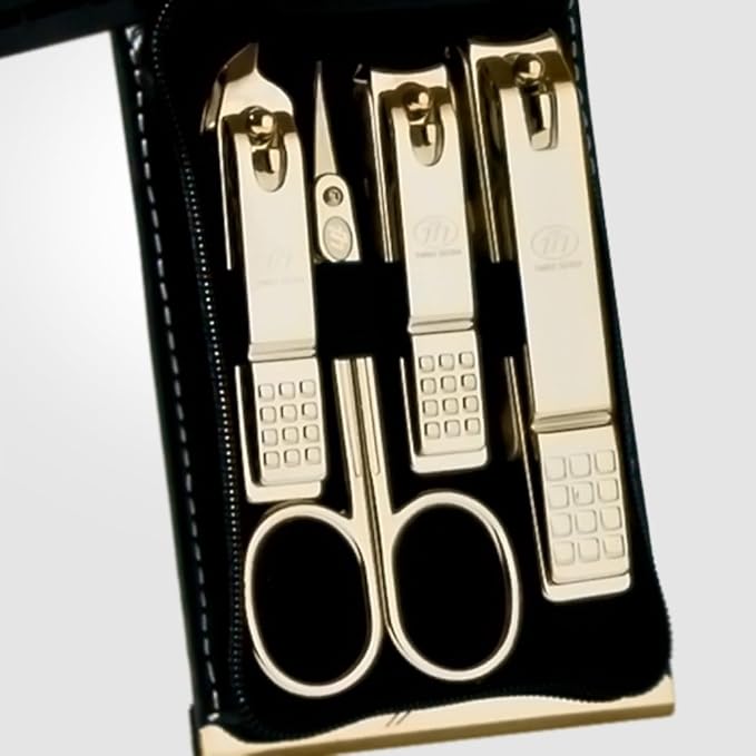 Korean Nail Clippers! World No. 1. Three Seven (777) Travel Manicure Grooming Kit Nail Clipper Set Made in Korea Since 1975 (970BG)
