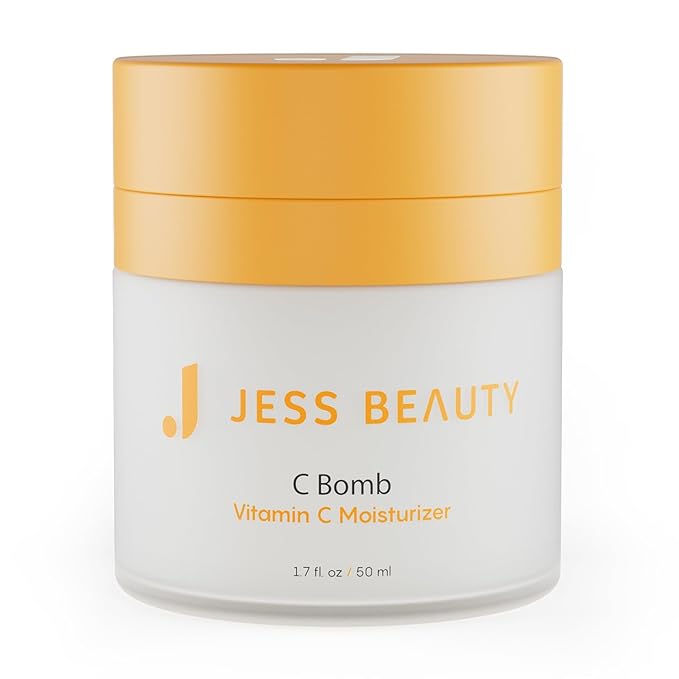 JESS BEAUTY | Skin Care C Bomb Vitamin C Face Moisturizer Even Skin Tone | Hydrating Skincare Face Cream Self Care 1.7 fl oz