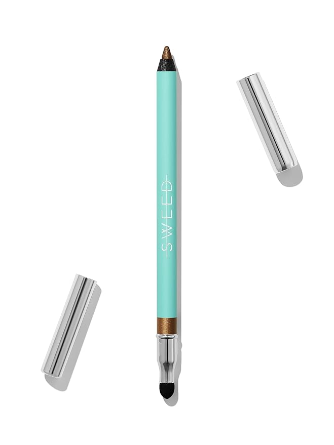 Sweed - Satin Eyeliner | Creamy-Matte, Rich Color, Long-Lasting Wear | Vegan, Cruelty-Free, Clean Beauty (Golden Beetle)