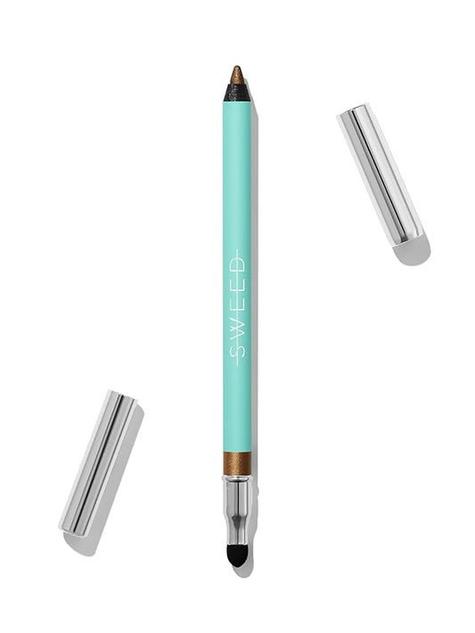 Sweed - Satin Eyeliner | Creamy-Matte, Rich Color, Long-Lasting Wear | Vegan, Cruelty-Free, Clean Beauty (Golden Beetle)