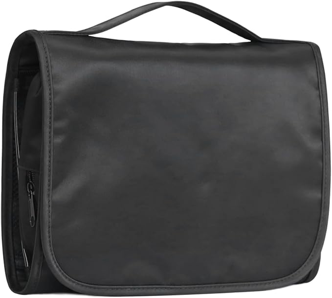 Travel Toiletry Bag for Women,Hanging Travel Toiletry Bag with Jewelry Organizer Compartment,Makeup Bag, Waterproof and Dirt Resistant, Travel Essentials, Medium,Black