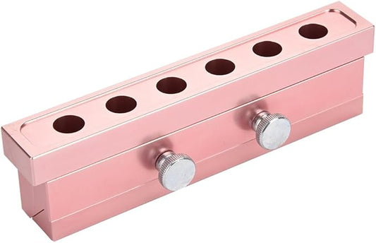 Ymiko 12.1 Dual-Use Lipstick Maker - 6 Cavity Lipstick & Lip Balm Maker, Rose Gold Aluminum Alloy