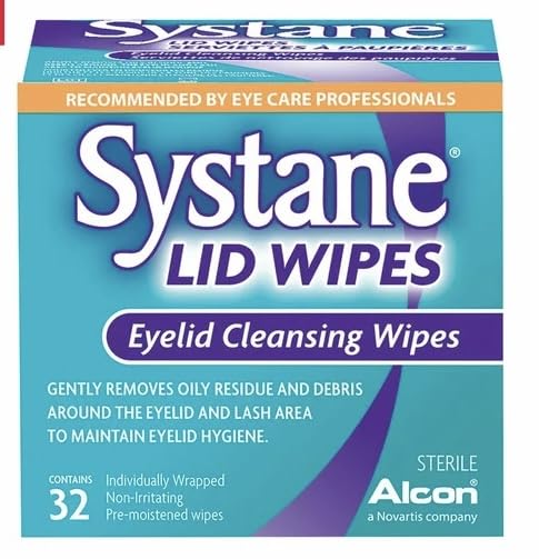 Premium Alcon -Lid Wipes Eyelid Cleansing Wipes, 32 Count (Pack of 3)