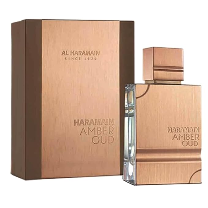 Al Haramain Amber Oud Eau De Parfum Spray 60ml (2.0 oz) - Unisex Arabian Perfume for Women & Men, Long-Lasting Amber & Oud Fragrance with Luxurious Scent